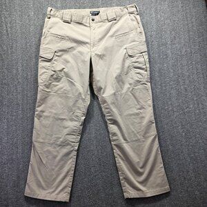 5.11 Tactical Series Pants Mens 40x30 Tan Cargo Ripstop Workwear Hiking Outdoor